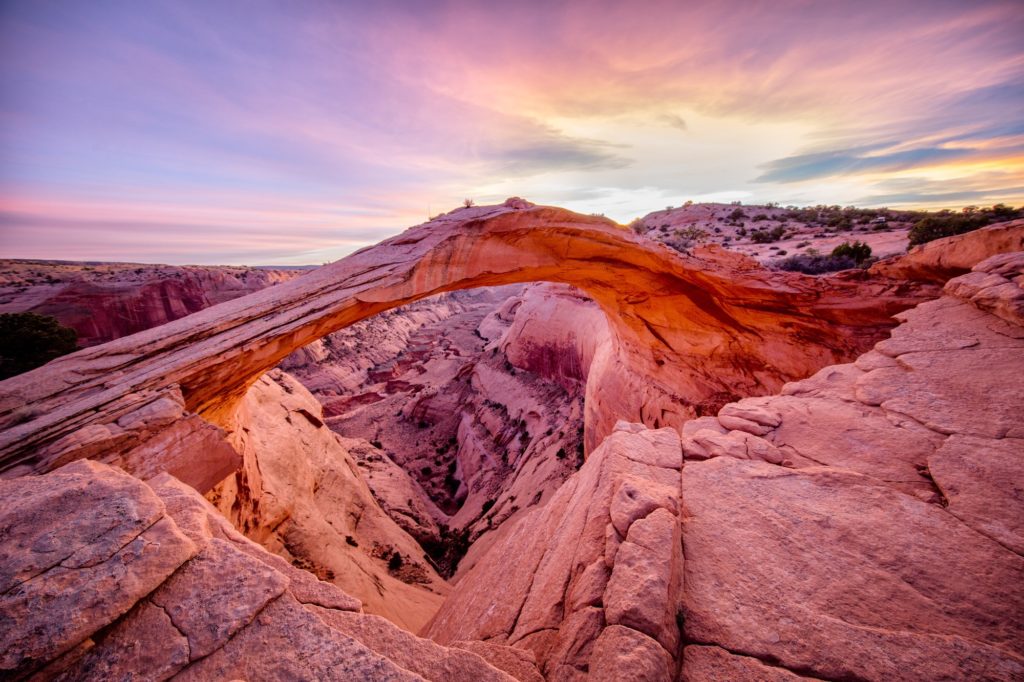 Blue Hour at Eggshell Arch by Elaine Belvin