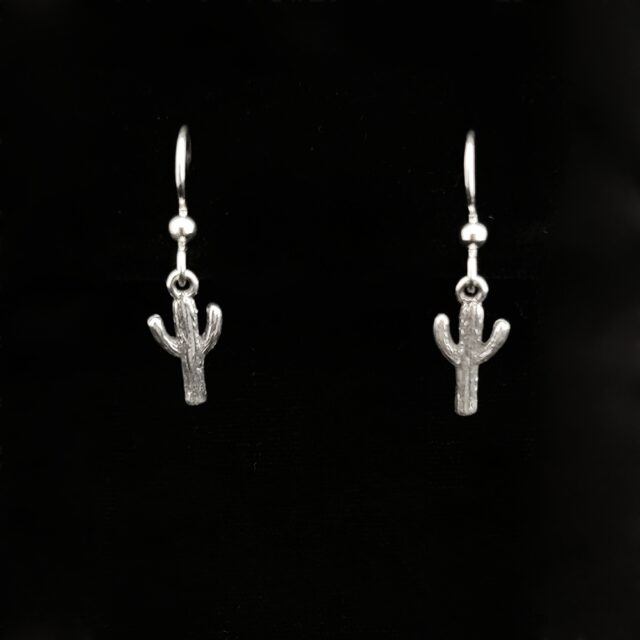 Silver Saguaro Earrings by Susan Herman and Paul Kaiser
