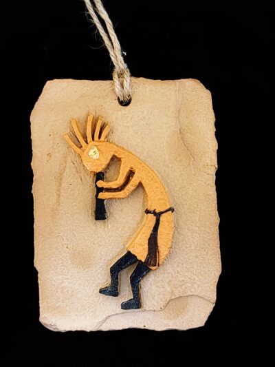 Belted Kokopelli Ornament by P Ron Schneider
