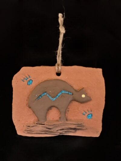 Heartline Bear Ornament by P Ron Schneider