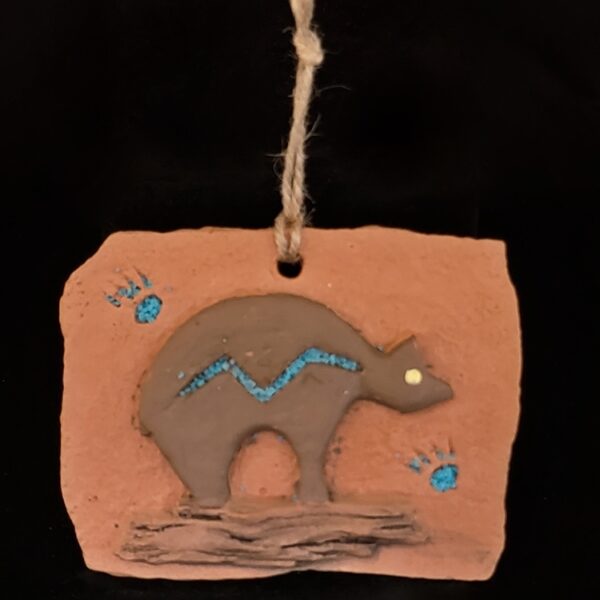 Heartline Bear Ornament by P Ron Schneider