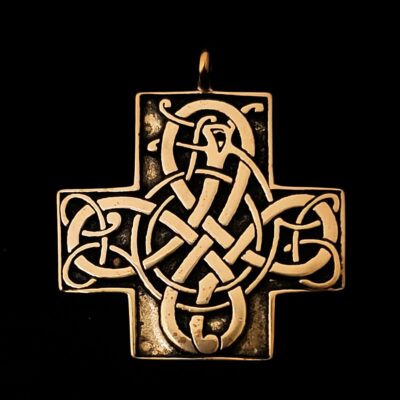 Dragon Lismore Cross Bronze by McKeown 119761