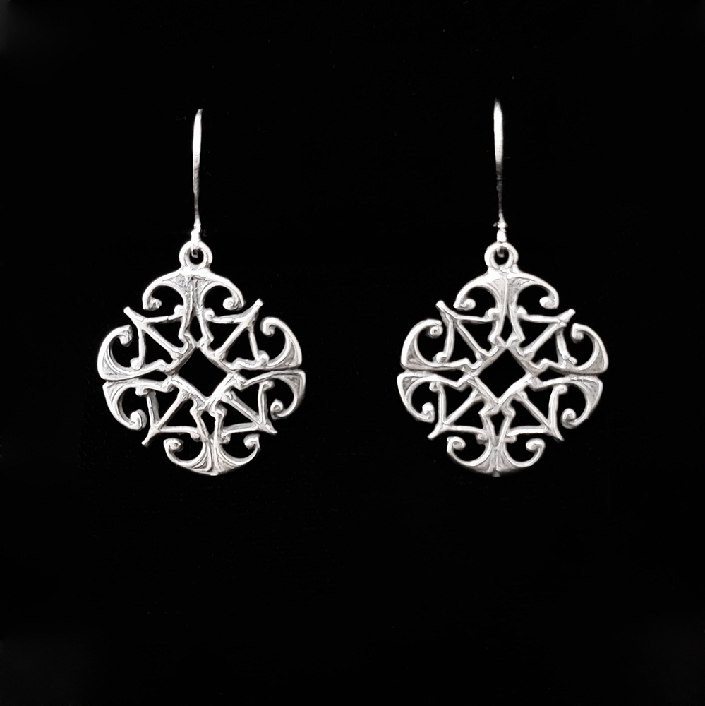 St Clotilde Cross Earrings by McKeown 115012
