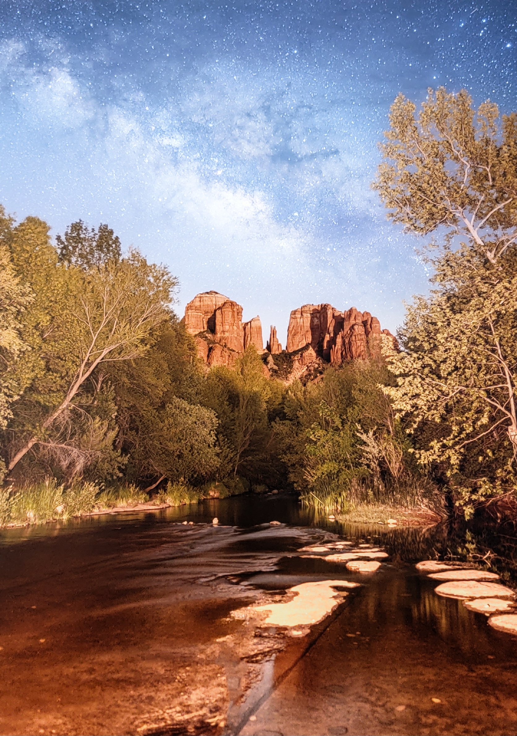 Cathedral Rock Nightscape by Bill Belvin