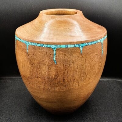 Mesquite with Turquoise Vase by Barry Richardson