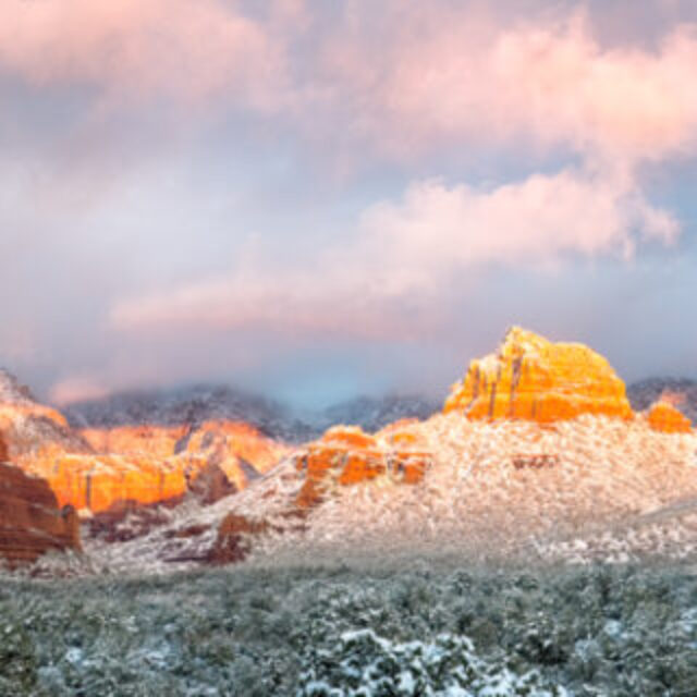 Sedona Snowscape by Elaine Belvin