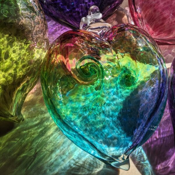 Glass Heart Ornament by George Averbeck