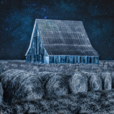 Blue Barn by Terry Shoulders