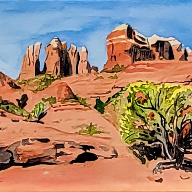 Cathedral Rock Trail View by LeAnne Sowa