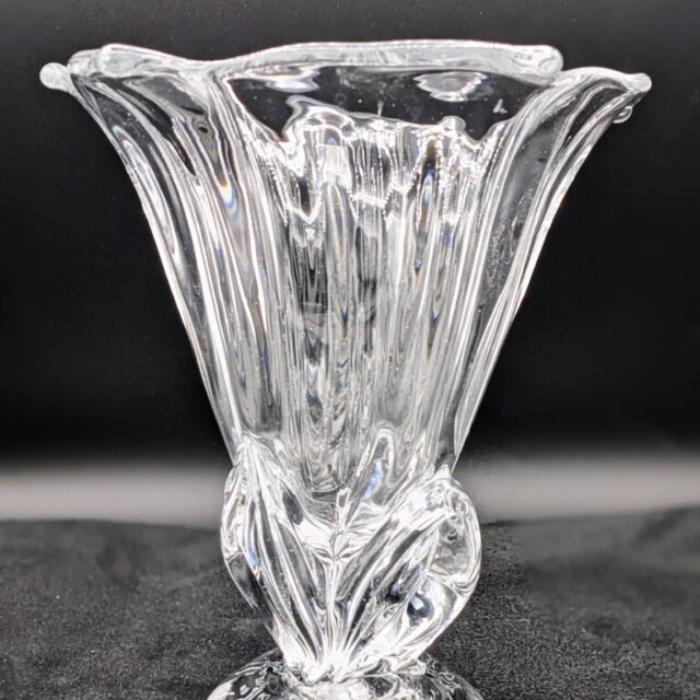 Clear Datura Vase by George Averbeck