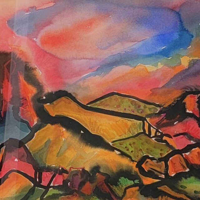 Spring Sunset by Myrna Harrison