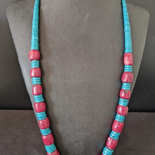 Graduated Coral Necklace by Smokey Cruz