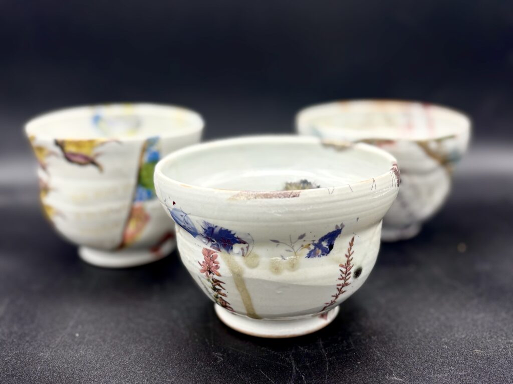Teabowls by Laura Bloomenstein