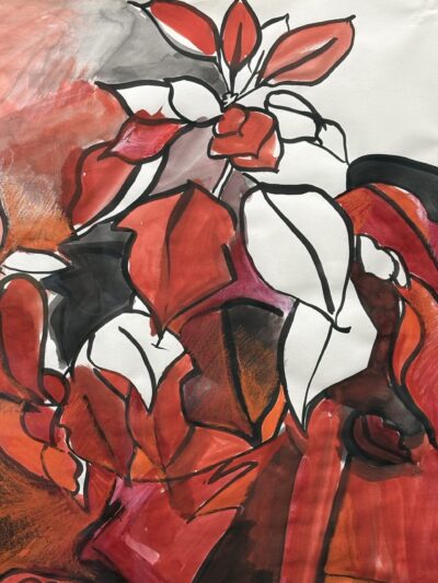 Poinsettia No2 by Myrna Harrison