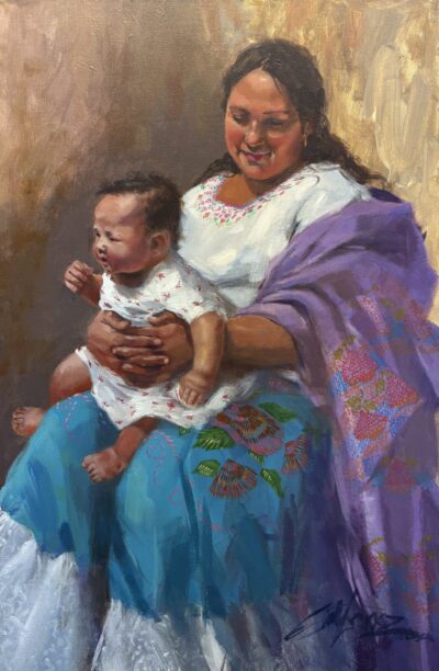 Woman and Child by Gretchen Lopez