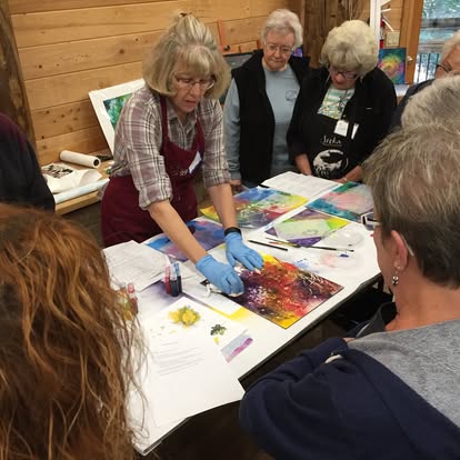 Pamela Haunschild teaching