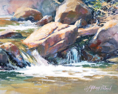 Portrait of a Mountain Stream by Julie Gilbert Pollard 25-19