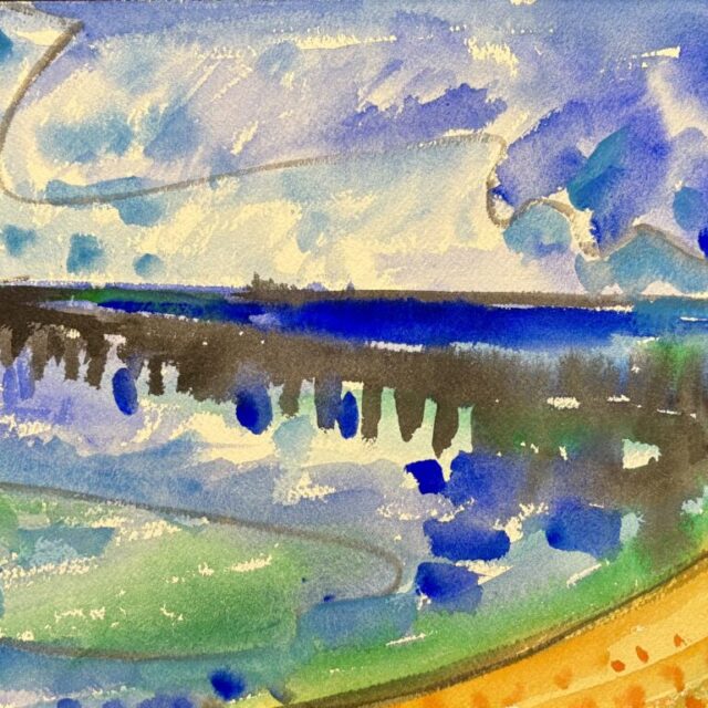 Bay Reflection 2010 by Myrna Harrison