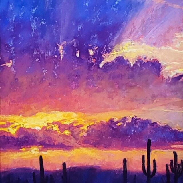 Saguaro Sunset by Alison Crary