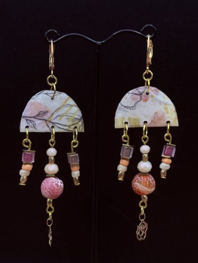 Milk Rose Earrings by Sharon Gilham SCS105E
