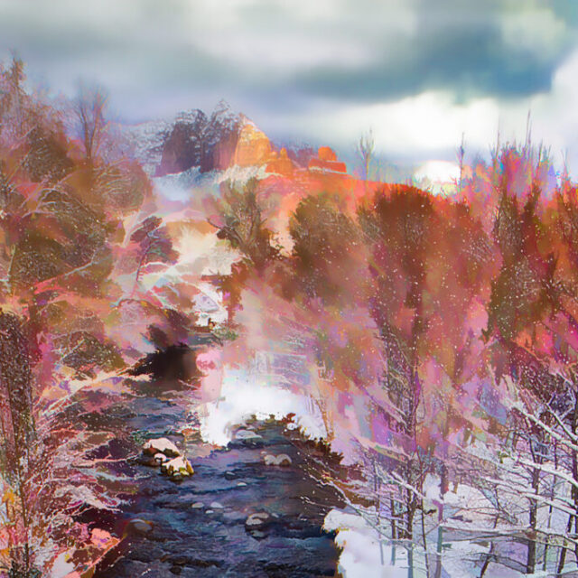 Winter Beauty of Oak Creek by A O Tucker