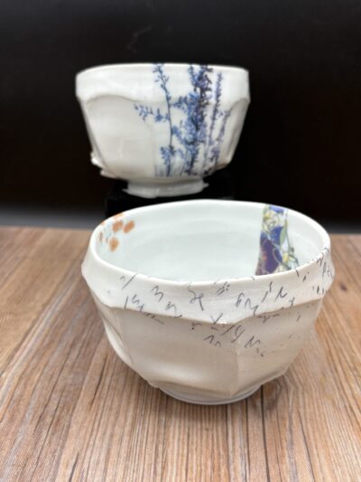 Faceted Tea Bowl by Laura Bloomenstein