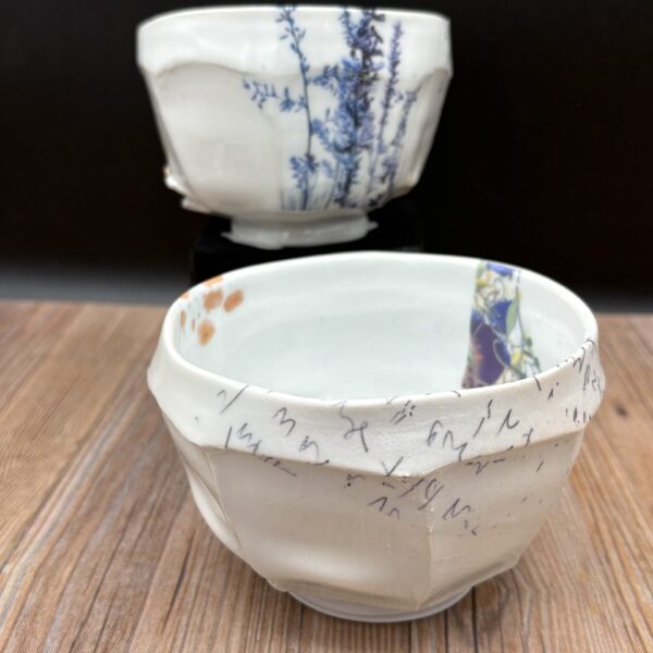 Faceted Tea Bowl by Laura Bloomenstein