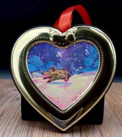 Javelina Frolick Ornament by Jillian Sander