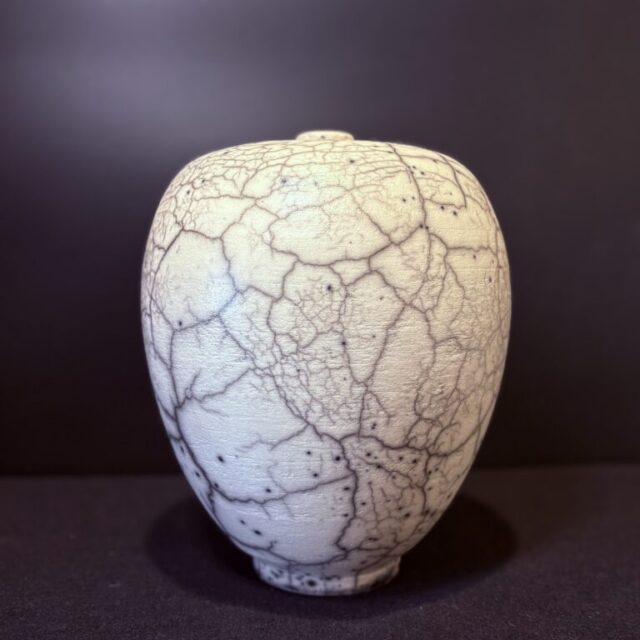 Lidded Naked Raku by Jeff Perkins