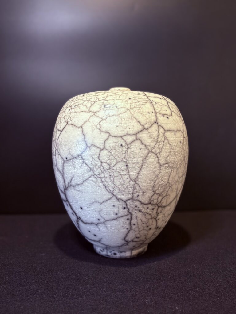 Lidded Naked Raku by Jeff Perkins