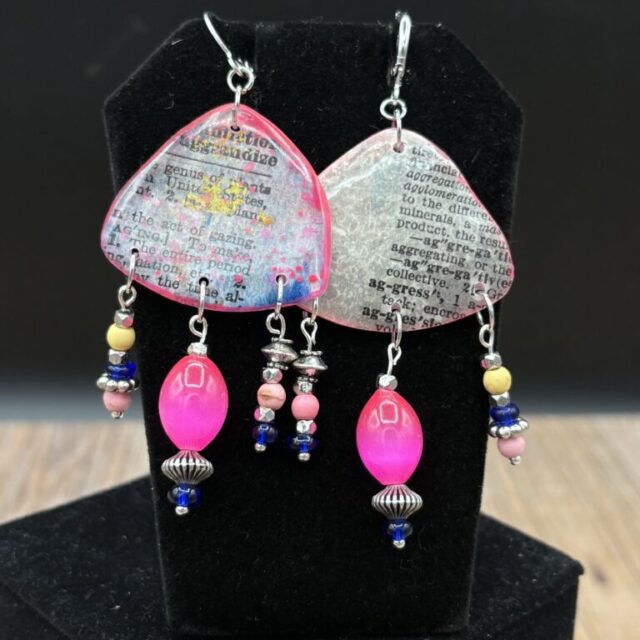 Sour Hibiscus Earrings by Sharon Gilham SCS112E